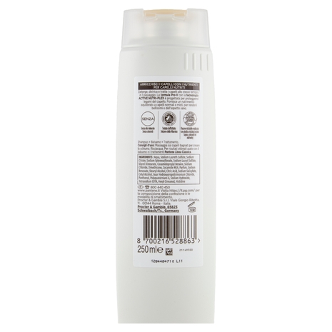 Pantene Pro-V Linea Classica 3 in 1 Shampoo + Balsamo + Trattamento Active Nutri-Plex 250 ml